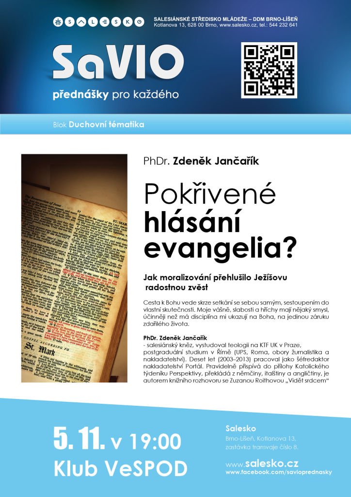 <a href=https://www.salesko.cz/savio-pokrivene-hlasani-evangelia-jak-moralizovani-prehlusilo-jezisovu-radostnou-zvest-phdr-zdenek-jancarik/ title='SaVIO – Pokřivené hlásání evangelia? Jak moralizování přehlušilo Ježíšovu radostnou zvěst. (PhDr. Zdeněk Jančařík)'>SaVIO – Pokřivené hlásání evangelia? Jak moralizování přehlušilo Ježíšovu radostnou zvěst. (PhDr. Zdeněk Jančařík)</a>