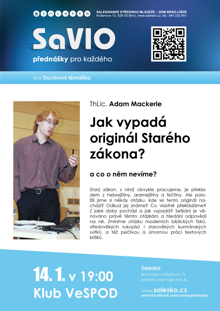 <a href=https://www.salesko.cz/savio-jak-vypada-original-stareho-zakona-co-o-nem-nevime-thlic-adam-mackerle/ title='SaVIO – Jak vypadá originál Starého zákona a co o něm (ne)víme? (ThLic.  Adam Mackerle)'>SaVIO – Jak vypadá originál Starého zákona a co o něm (ne)víme? (ThLic.  Adam Mackerle)</a>